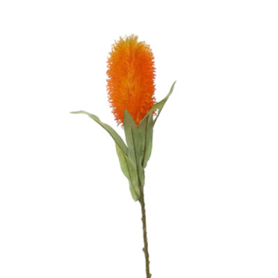 Artificial Pagoda Autumn Orange Flower Single Stem H65 cm