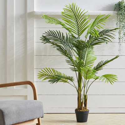 Artificial Palm Tree Fake Plant Indoor Plant House Plant in Black Pot — free download