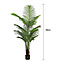 Artificial Palm Tree Fake Tree with Lifelike 15 Leaves Faux Plant 5.2FT  for Living Room