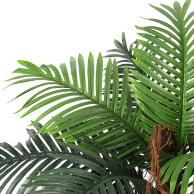 Artificial Plant Artificial Tree Fake Palm Tree House Plant Indoor Outdoor Decorative In Black Plastic Pot H 100 cm