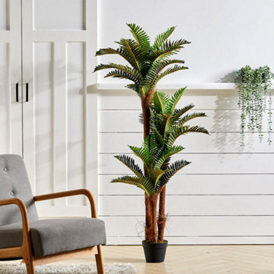 Artificial Plant Fake Fern Tree Fake Indoor Plant with Pot 150 cm DIY
