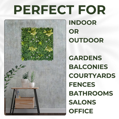 Artificial Plant Flower Living Wall Panels Realistic - Cliff Side ...