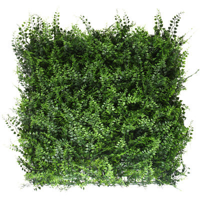 Artificial Plant Flower Living Wall Panels Realistic - Fern - Indoor / Outdoor - 1m x 1m - Home, Garden, Office