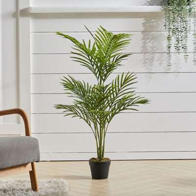 Artificial Plant House Plant Indoor Decorative Plant Fake Palm Tree in Black Pot 110 cm