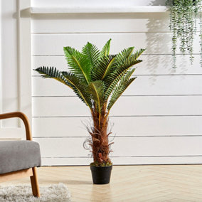 Artificial Plant House Plant Indoor Outdoor Decorative Plant Fake Fern Tree in Black Pot 90 cm