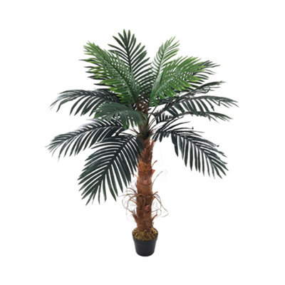 Artificial Plant Indoor Plant House Plant Fake Palm Tree in Black Pot H ...