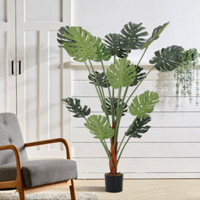 Artificial Plant Realistic Tropical Monstera Tree Fake Plant in Pot 150 cm