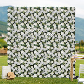 Artificial Plant Wall Panel Decoration Artificial Hedges Panels Rose Lawn Wall Plant Greenery Panels for Indoor or Outdoor