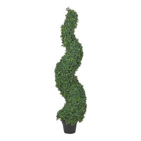 Artificial Potted Plant 120 cm BOXWOOD SPIRAL TREE