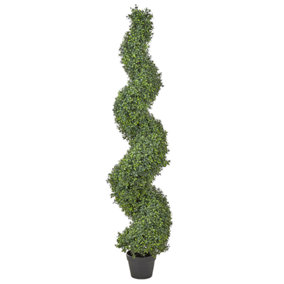 Artificial Potted Plant 158 cm BUXUS SPIRAL TREE