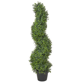 Artificial Potted Plant 98 cm BUXUS SPIRAL TREE