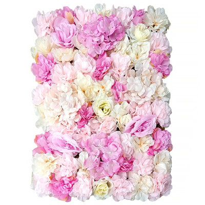Artificial Rose Flower Wall Panels Backdrop Bouquet Halloween Party Home Decor