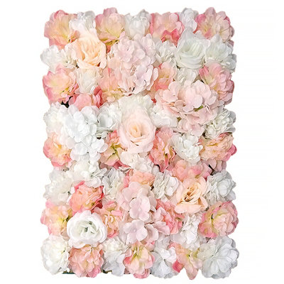 Artificial Rose Flower Wall Panels Backdrop Bouquet Halloween Party Home Decor