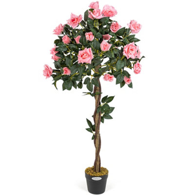 Artificial Rose Tree Potted Indoor Outdoor Wedding Flower Decoration
