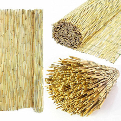 Artificial Screening Peeled Reed Fencing Natural Screening Roll 1m x 4m