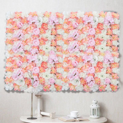 Artificial Simulation Rose Flower Decoration Backdrop Wall Panel 400 x ...