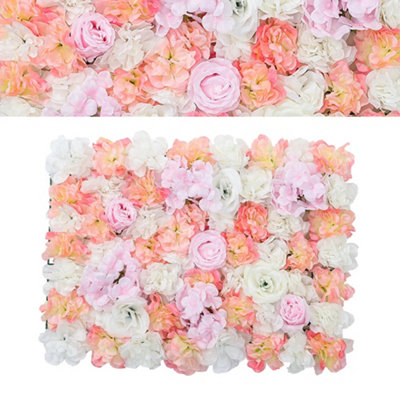 Artificial Simulation Rose Flower Decoration Backdrop Wall Panel 400 x ...