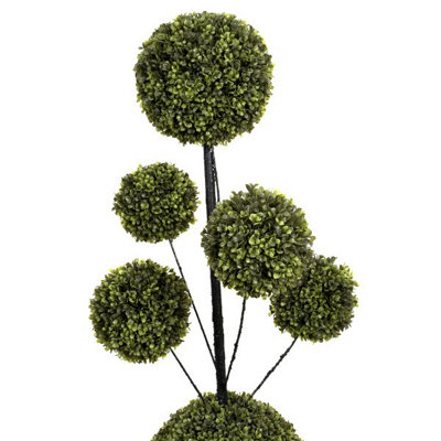 Artificial Six Sphere Boxwood Topiary Tree 4ft/120cm