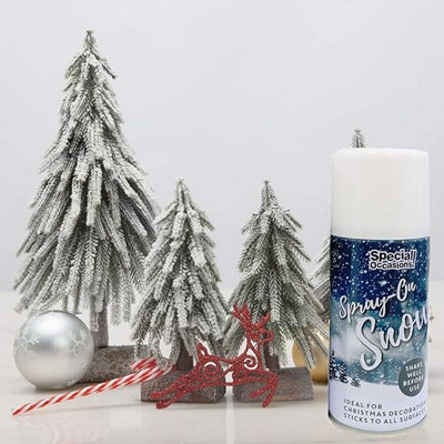 Santa Snow Spray - 4 Pack Holiday Christmas Window Decorations, 9oz Cans For Festive Crafts