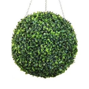 Artificial Topiary Boxwood Ball With Chain 28cm