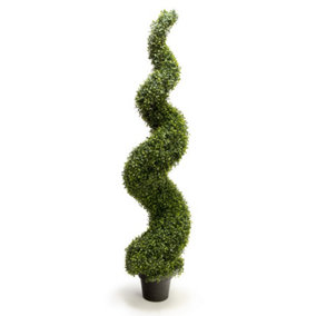 Artificial Topiary Grass Spiral Switl Bush 150cm