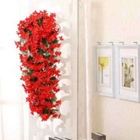 Artificial Violets Hanging Flowers Simulation Plant Decoration