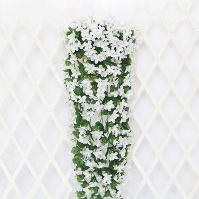 Artificial Violets Hanging Flowers Simulation Plant Home Decoration