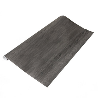 Artifix Woodgrain Charcoal Self Adhesive Vinyl Wrap Film for Kitchen ...