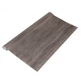 Artifix Woodgrain Grey Self Adhesive Vinyl Wrap Film for Kitchen Worktops and Furniture 2m(L) 67.5cm(W)