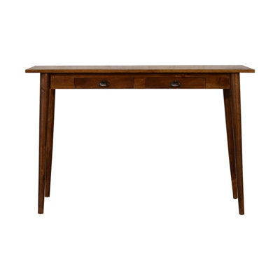 Artisan Furniture Solid Wood 2 Drawer Chestnut Writing Desk