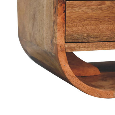 Artisan Furniture Solid Wood 2 Drawer Curved Edge Media Unit