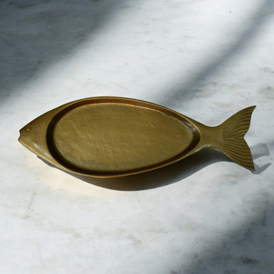 Artisan Furniture Solid Wood Antique Fish Tray