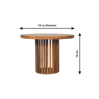Artisan Furniture Solid Wood Ariella Round Dining Table