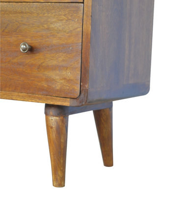Artisan Furniture Solid Wood Curved Chestnut Chest