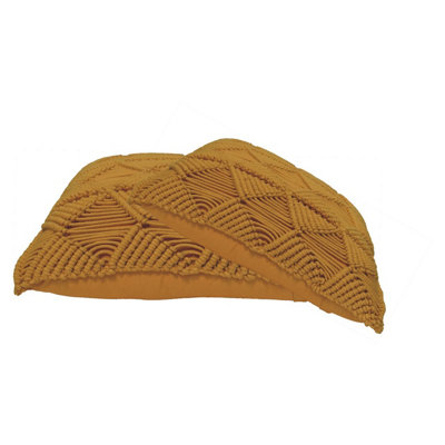 Artisan Furniture Solid Wood Esmi Cushion Set of 2 - Mustard