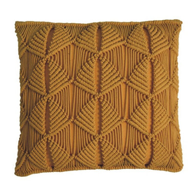 Artisan Furniture Solid Wood Esmi Cushion Set of 2 - Mustard