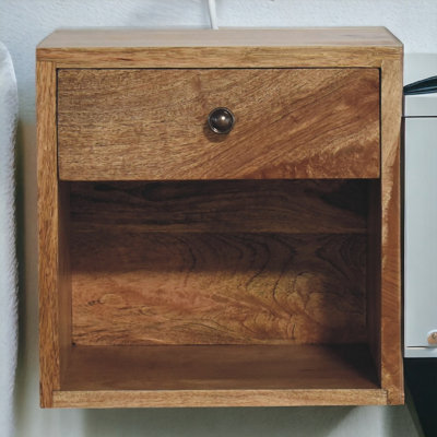 Artisan Furniture Solid Wood Floating Mini Classic Bedside