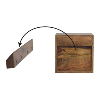 Artisan Furniture Solid Wood Floating Mini Classic Bedside