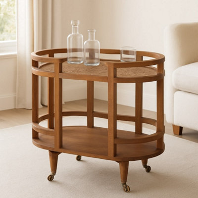 Artisan furniture Solid Wood Isla Curved Butler Console