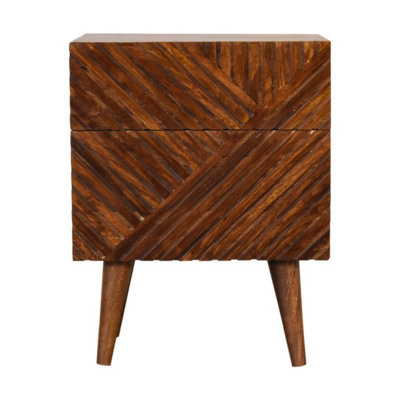 Artisan Furniture Solid Wood Lille 2 Drawer Bedside