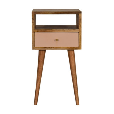 Artisan Furniture Solid Wood Mini Blush Hand Painted Bedside