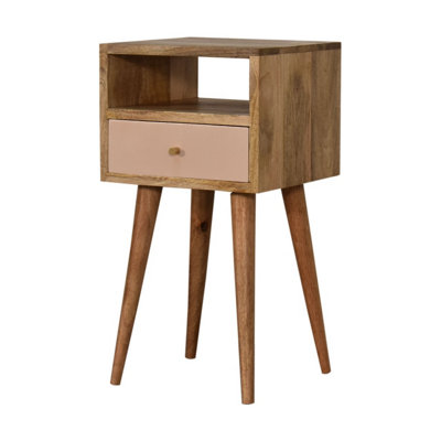 Artisan Furniture Solid Wood Mini Blush Hand Painted Bedside