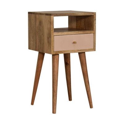 Artisan Furniture Solid Wood Mini Blush Hand Painted Bedside