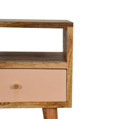 Artisan Furniture Solid Wood Mini Blush Hand Painted Bedside