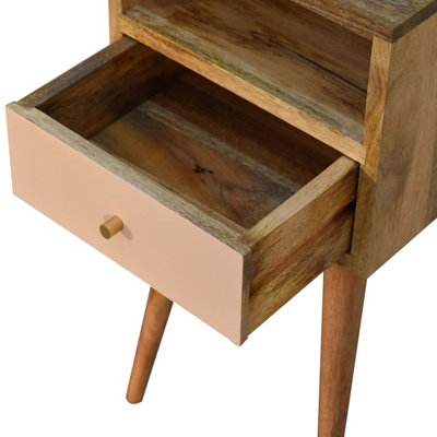 Artisan Furniture Solid Wood Mini Blush Hand Painted Bedside