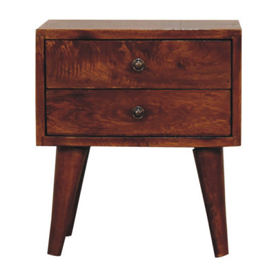 Artisan Furniture Solid Wood Mini Chestnut Modern Bedside