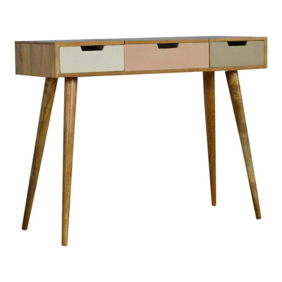 Artisan Furniture Solid Wood Pink Gradient Dressing Table