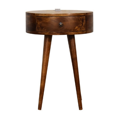 Artisan Furniture Solid Wood Single Chestnut Bedside