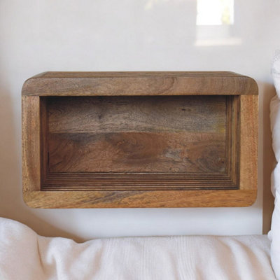 Artisan Furniture Solid Wood Soba Wall Mounted Bedside