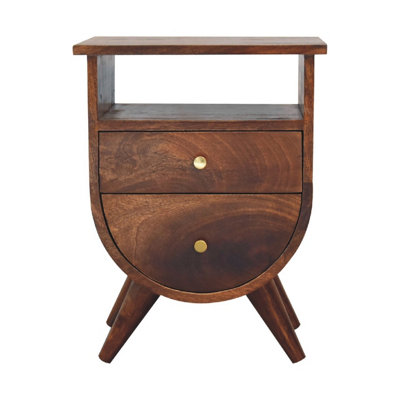Artisan Furniture Solid Wood Split Chestnut Bedside